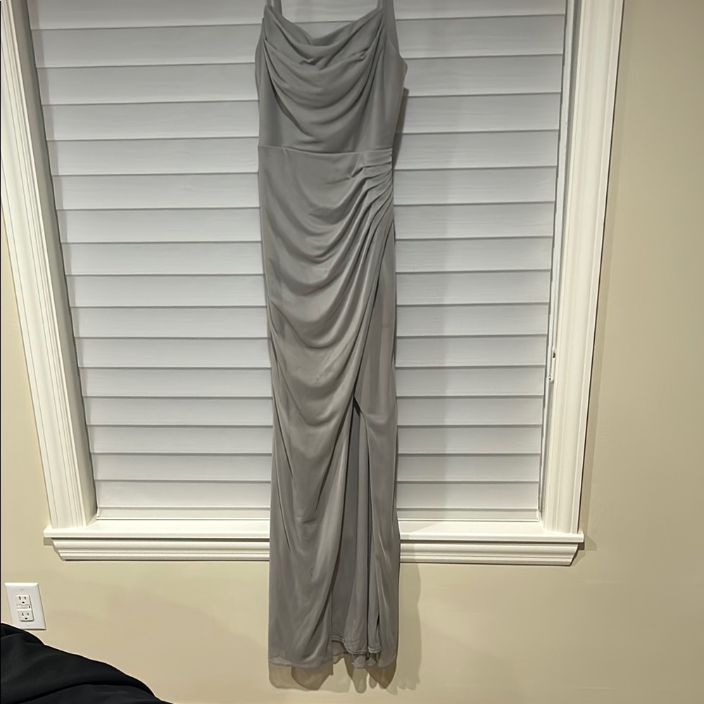 Azazie Gray Evening Gown